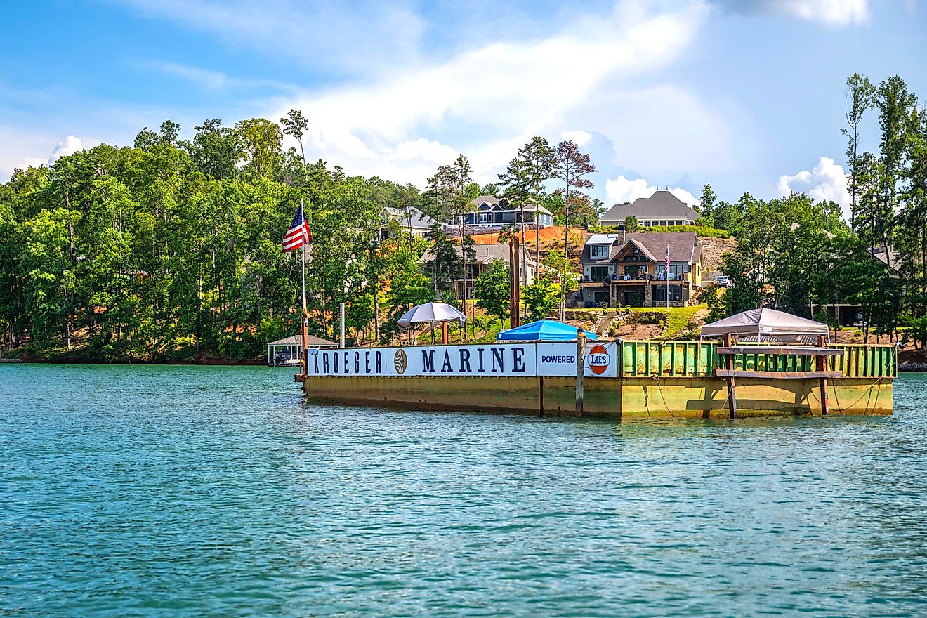 The beautiful waterfront of Seneca, South Carolina.