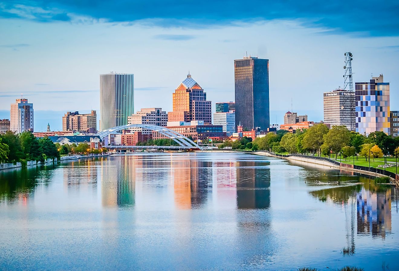 Skyline of Rochester, New York. Image credit Brett Welcher via Shutterstock