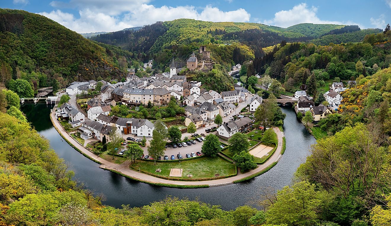 The medieval town of Esch-sur-Sure in Luxembourg. 