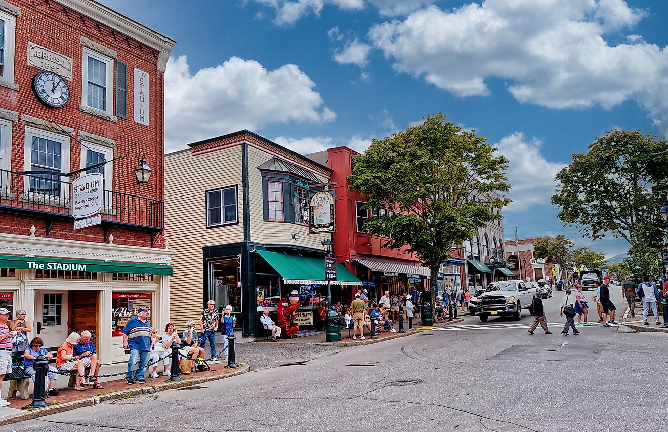 Bar Harbor, Maine: Street view. Editorial credit: Darryl Brooks / Shutterstock.com