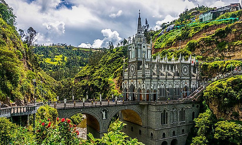 The Las Lajas Sanctuary, a basilica church in Nariño, is one of the most spectacular wonders of Colombia.