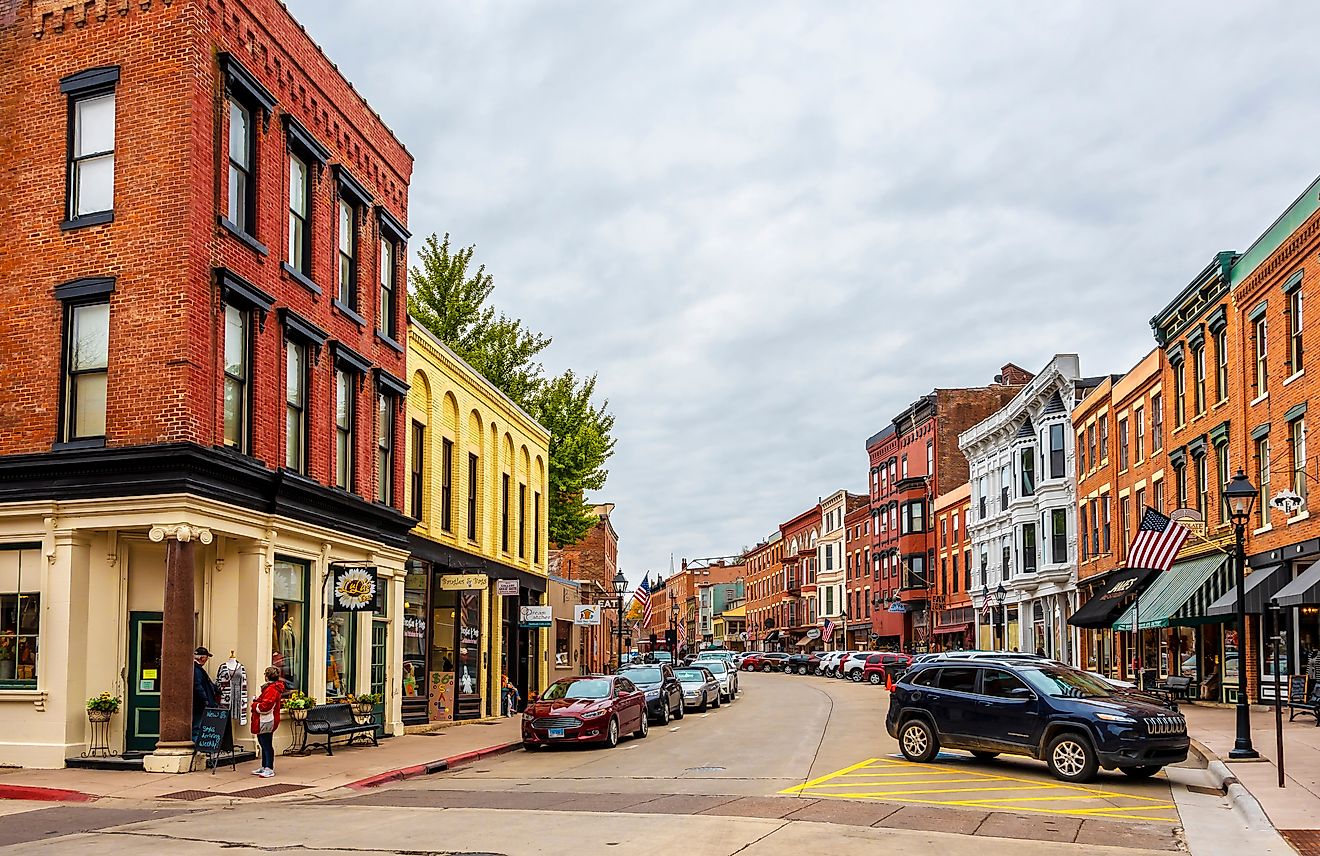 Historical Galena Town Main Street in Illinois, via Nejdet Duzen / Shutterstock.com
