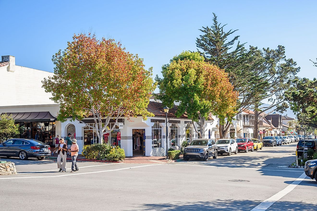 Main Street in Carmel-by-the-Sea in fall, via Albert Pego / Shutterstock.com