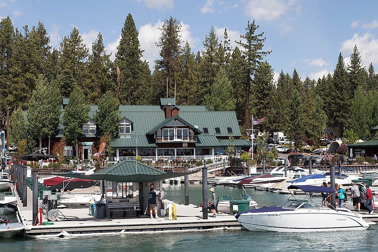 Harbor in Tahoe City, California. Image credit Bohao Zhao, CC BY 3.0, via Wikimedia Commons