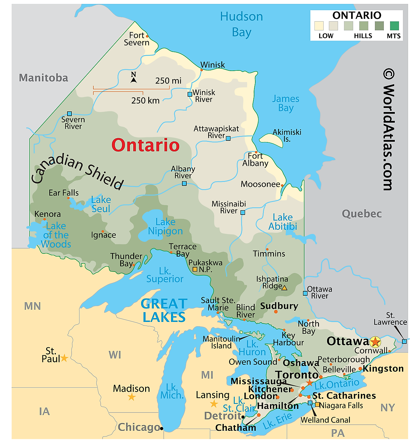 Ontario Parks Map