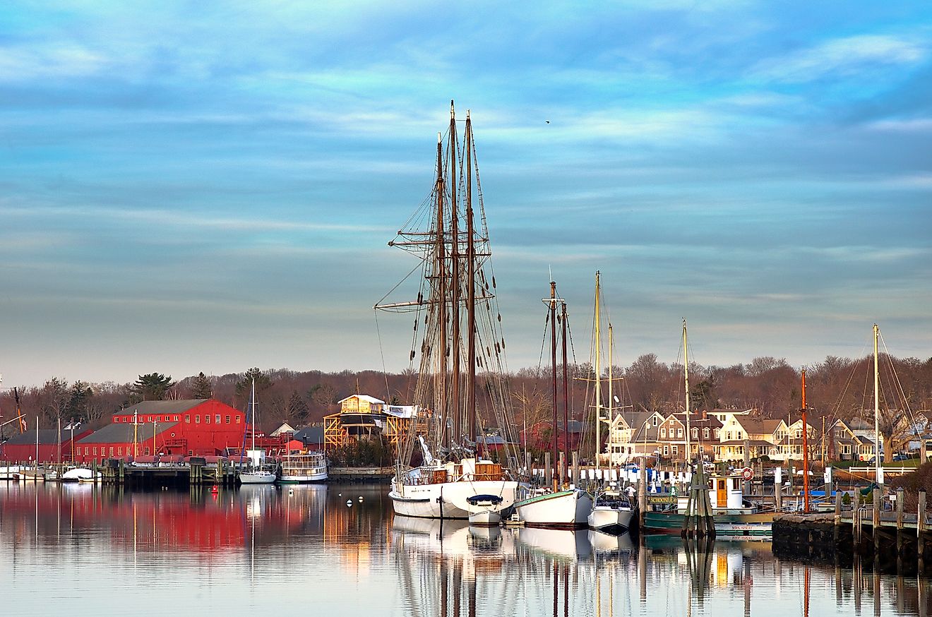 The Seaport at Mystic, Connecticut.