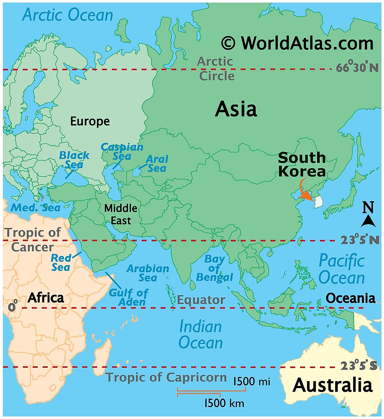 South Korea In Map Of World South Korea Maps & Facts - World Atlas