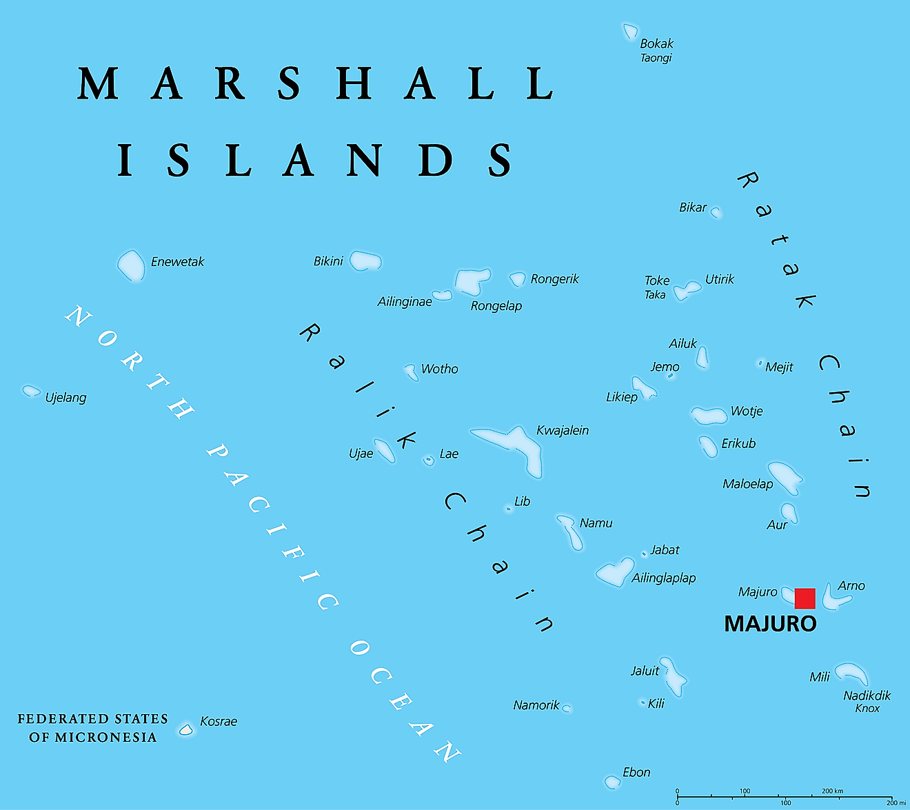 bikini atoll map