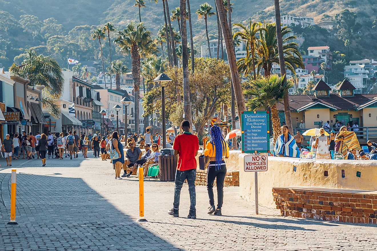 The city of Avalon on Catalina Island, California. Editorial credit: HannaTor / Shutterstock.com