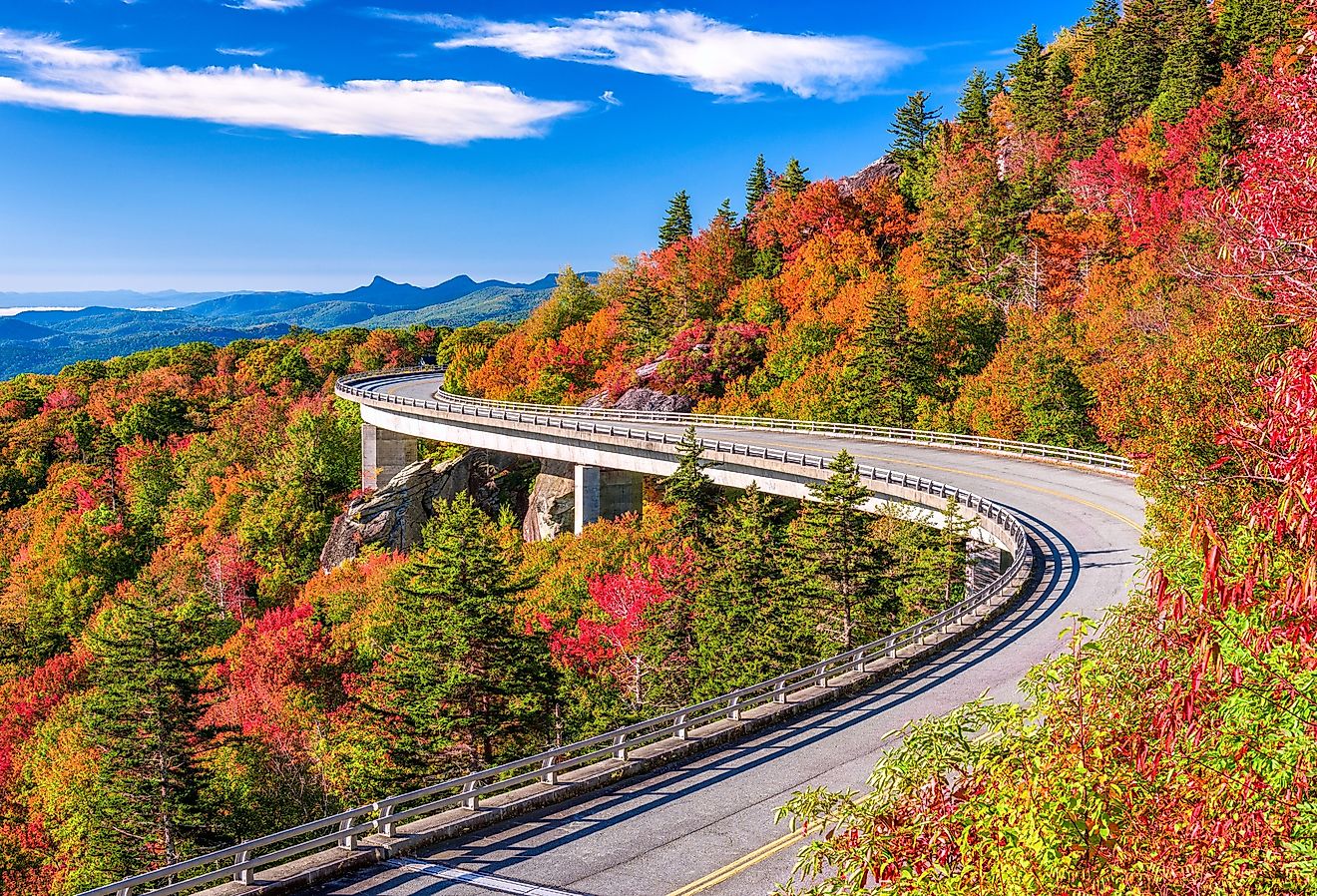 Linn Cove Viaduct, Grandfather Mountain, North Carolina, near Boone.