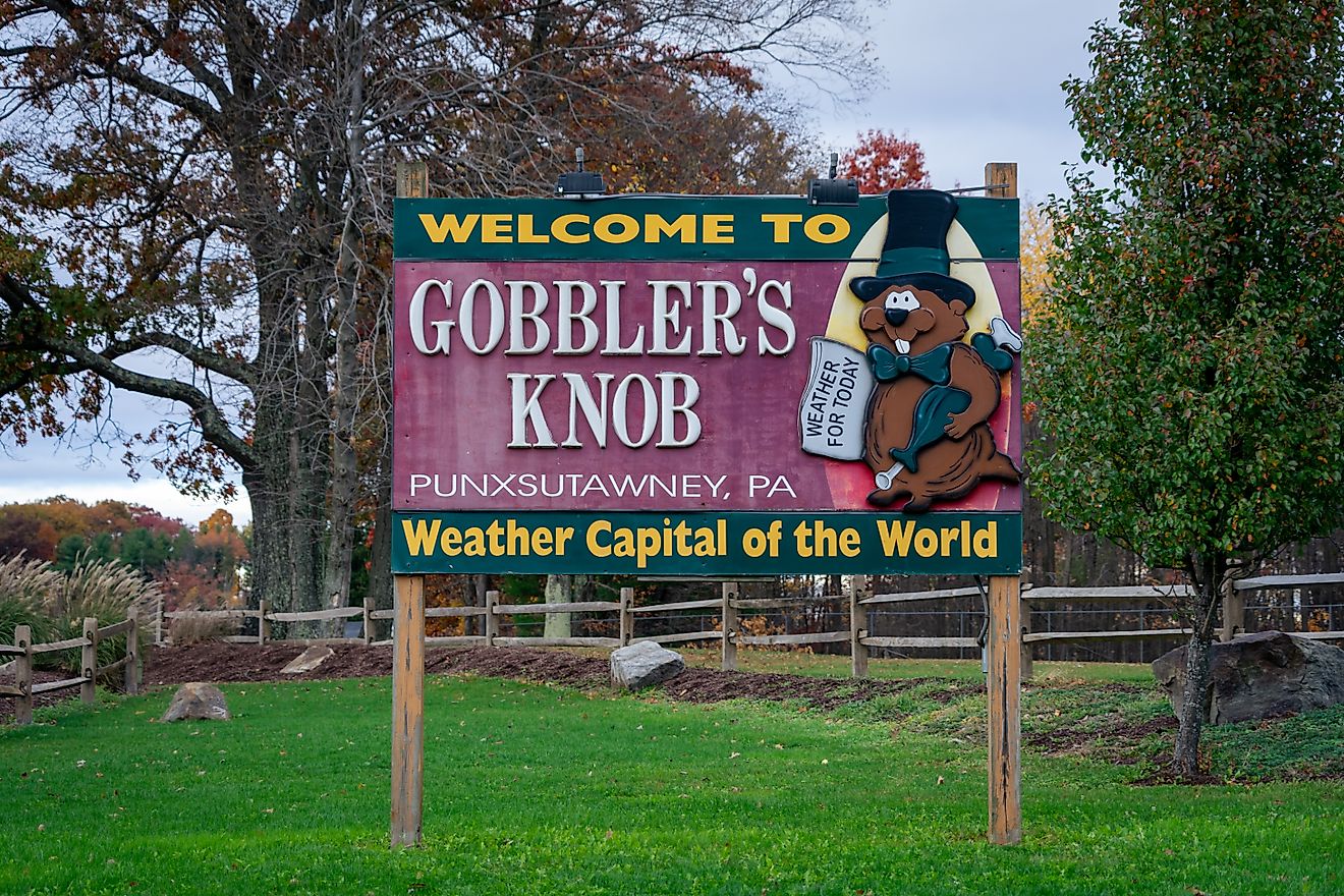 Gobbler's Knob in Punxsutawney, Pennsylvania. Editorial credit: KLiK Photography / Shutterstock.com.