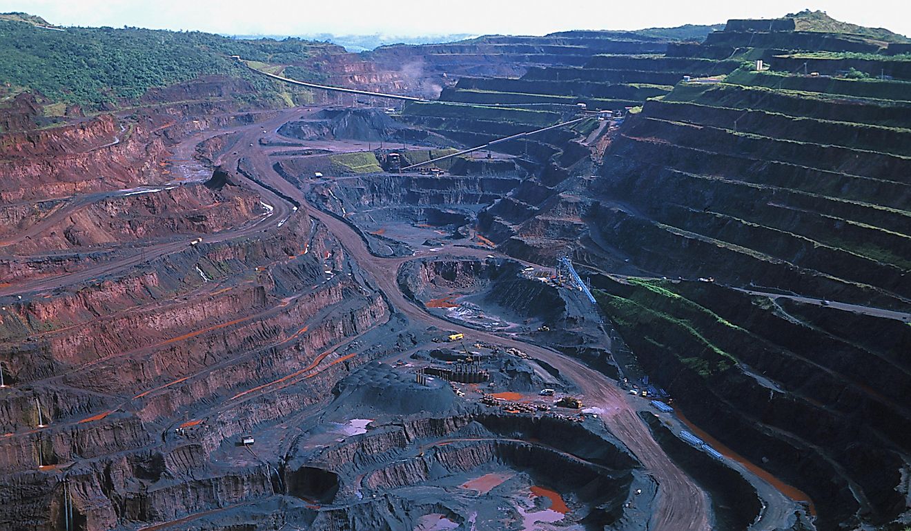 The largest iron ore mine in the world, located in Para, Brazil. Editorial credit: T photography / Shutterstock.com