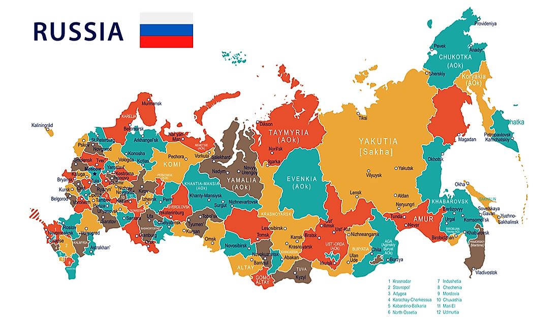 What Are The Federal Subjects Of Russia WorldAtlas