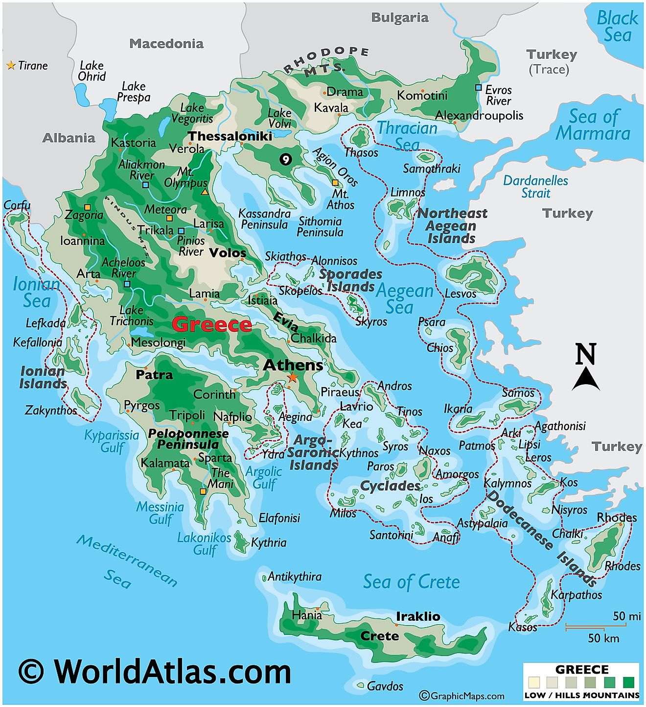 map of turkey and greek islands
