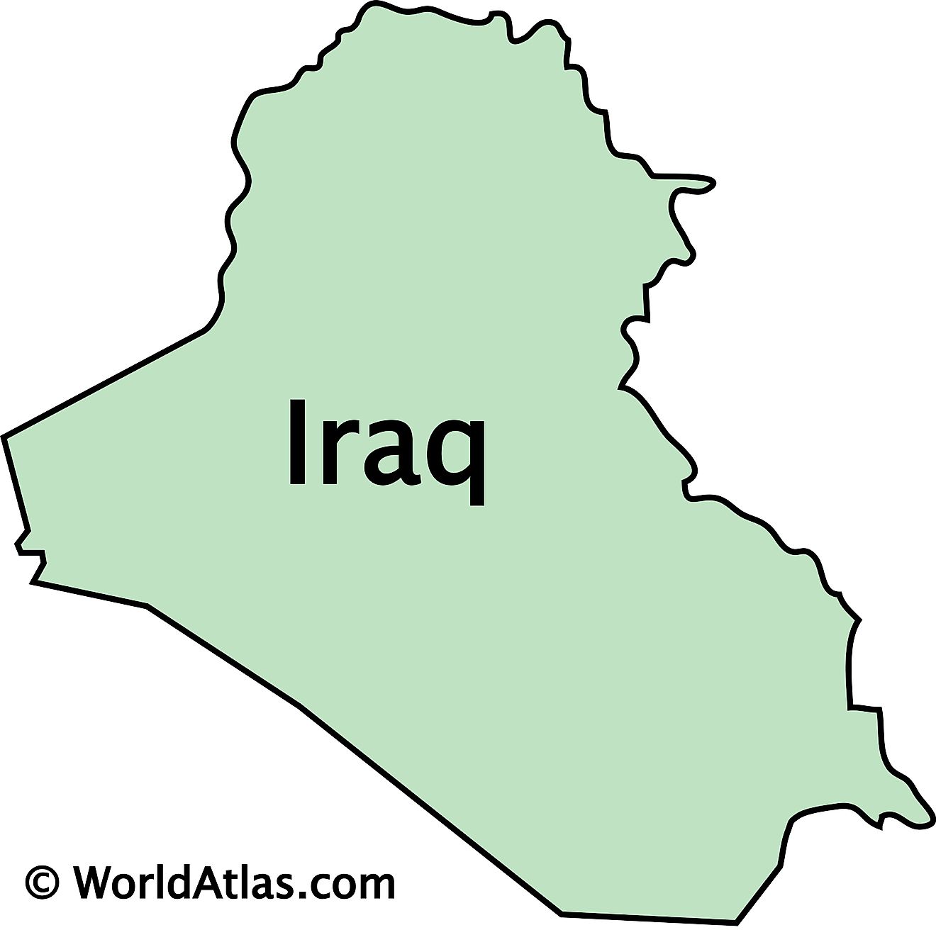 iraq capital city map