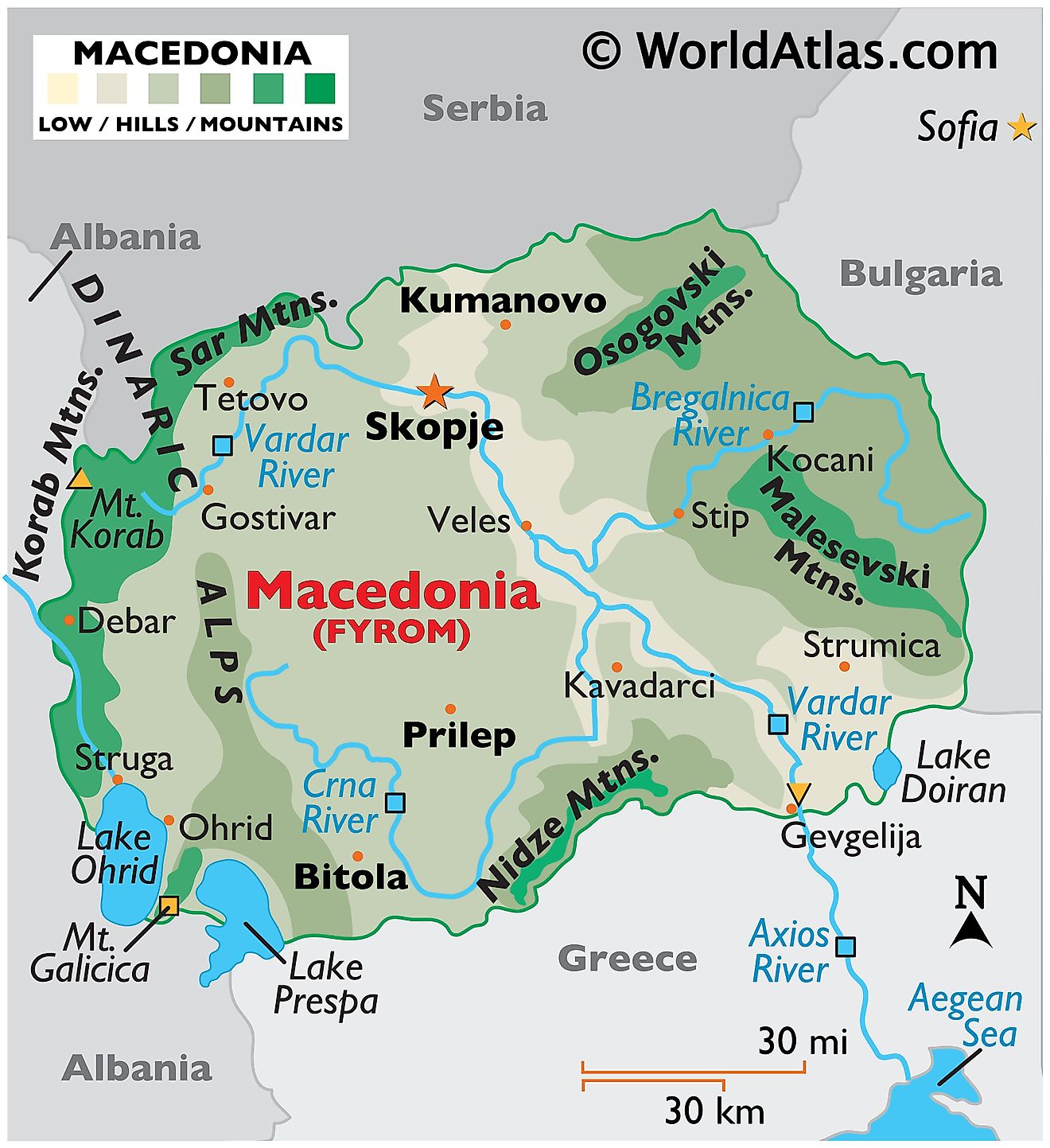 Macedonia Maps Facts World Atlas