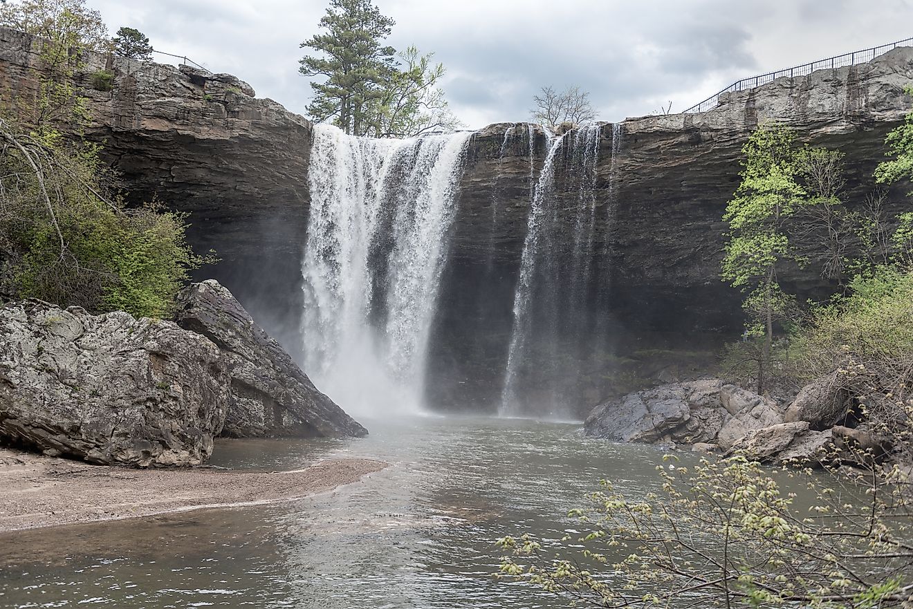 Noccalula Falls in Gadsden, Alabama.