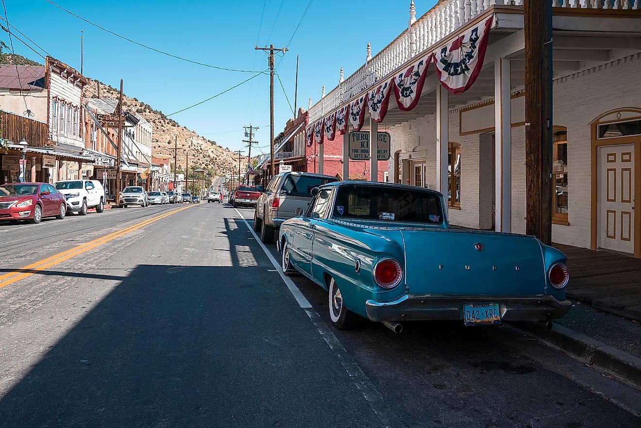 street view of Virginia City, Nevada