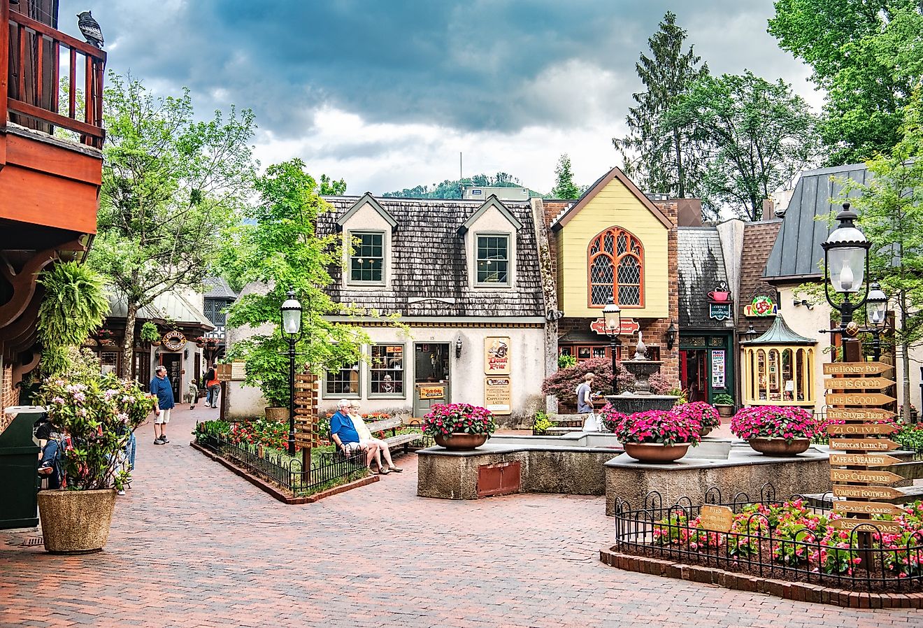 Downtown Gatlinburg, Tennessee. Image credit Kosoff via Shutterstock