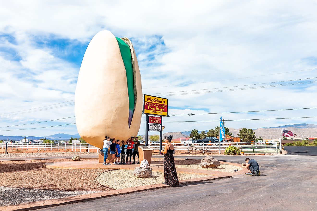 The world's largest statue of nut in Alamogordo, New Mexico. Editorial credit: Kristi Blokhin / Shutterstock.com