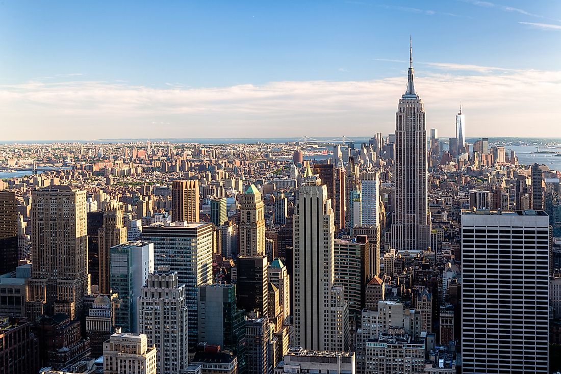 The vantage point at the Top of the Rock offers one of the most famous views of New York City. 