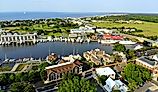 The aerial view of Lewes, Delaware. Editorial credit: Khairil Azhar Junos / Shutterstock.com