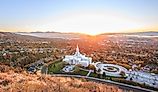 Bountiful Temple In Bountiful, Utah.