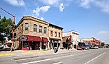 Downtown street in Cody, Wyoming. Editorial credit: Jillian Cain Photography / Shutterstock.com