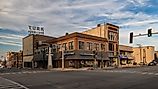 Downtown buildings along Schuyler Avenue in Kankakee, Illinois. Editorial credit: Nagel Photography / Shutterstock.com