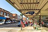 Downtown Mount Airy, North Carolina. Editorial credit: LisaCarter / Shutterstock.com