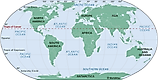 The Tropic Of Cancer according to its position on the world map.