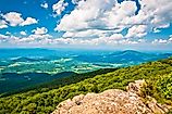 The View of the Shenandoah Valley From Little Stony Man, Shenandoah National Park, Virginia, USA