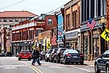 Street view in Westerly, Rhode Island, via peeterv / iStock.com