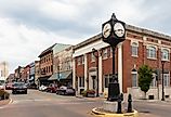 The Old Historic buildings at Main Street in Cape Girardeau, Missouri. Image credit Robert Galan via Shutterstock.