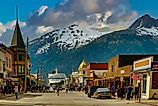 The beautiful town of Skagway, Alaska. Editorial credit: Darryl Brooks / Shutterstock.com