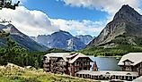 Many Glacier Hotel in Glacier National Park.