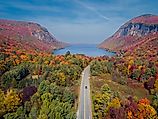 Lake Willoughby, Vermont, in fall.