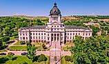 South Dakota State Capitol during Summer.