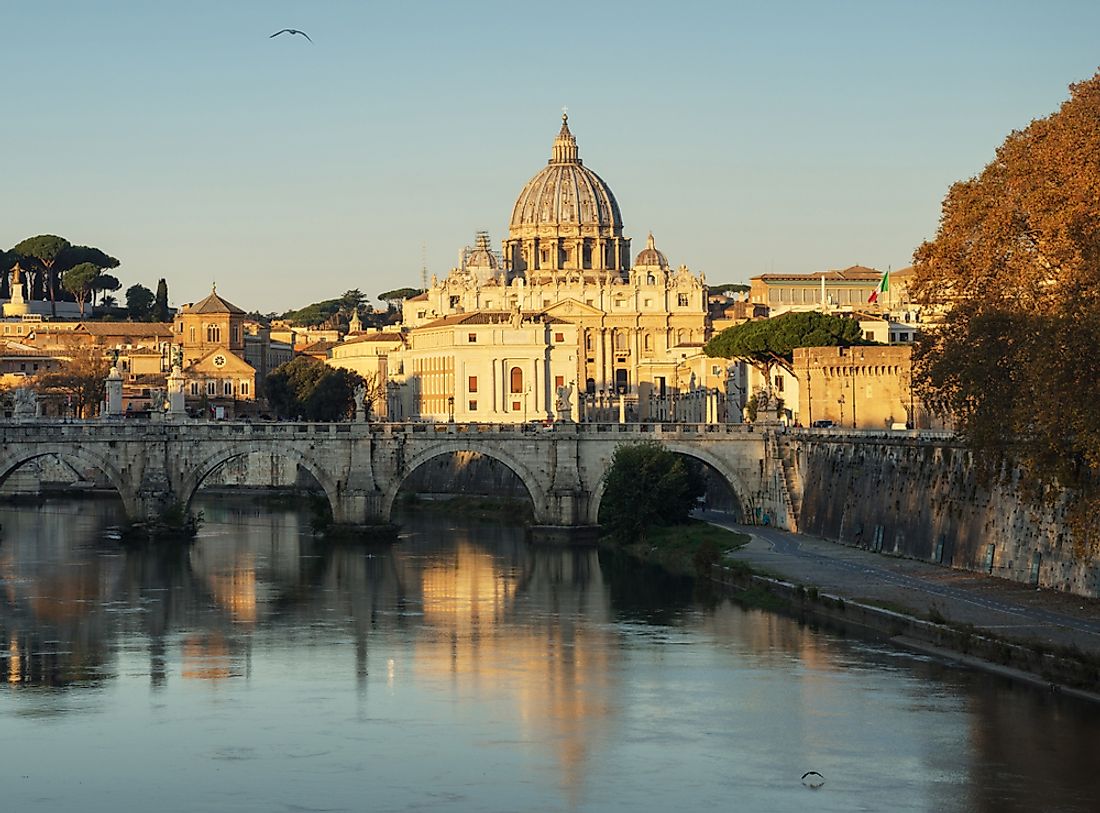 Where Does The Tiber River Begin And End WorldAtlas