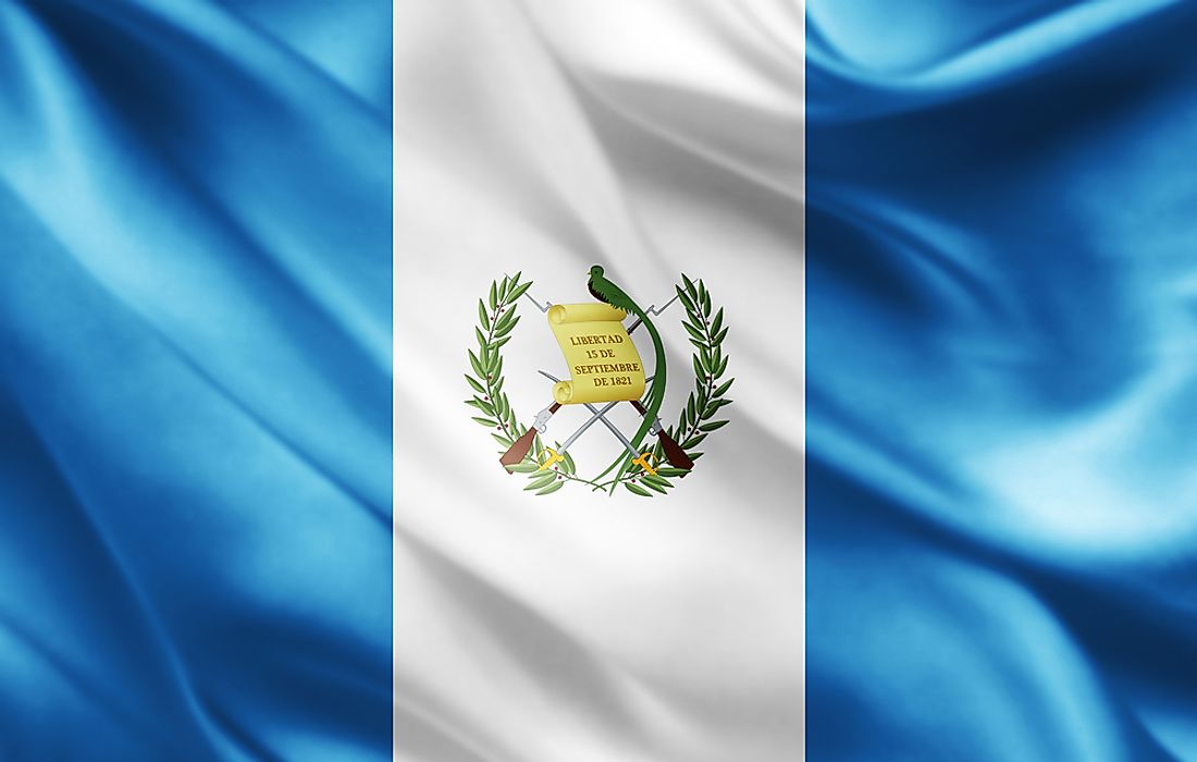 What Do The Colors And Symbols Of The Flag Of Guatemala Mean? - WorldAtlas