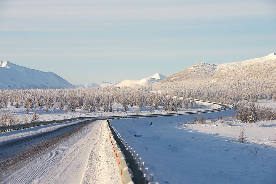 Which Road Is Known As The Road Of Bones WorldAtlas   Road Of Bones Russia 