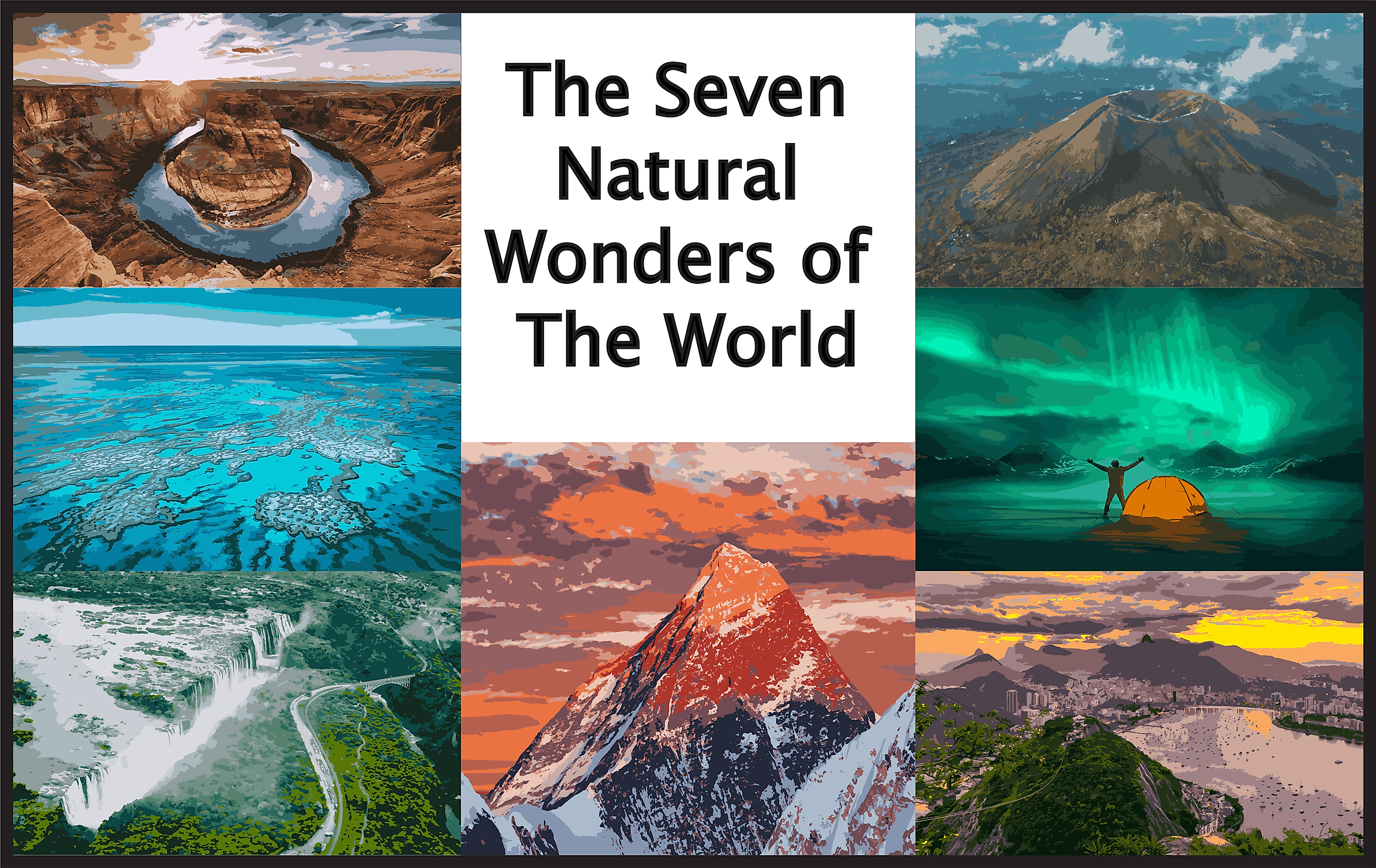 7 wonders of the world wallpapers with name