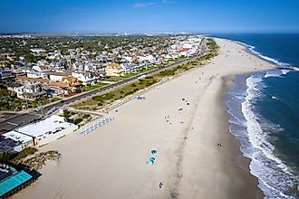 Aerial view of Cape May, New Jersey.