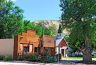 Medora, North Dakota US near the Badlands and Theodore Roosevelt National Park. Image credit Dennis MacDonald via Shutterstock