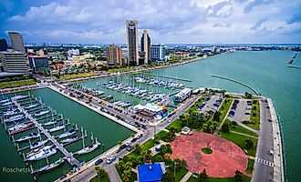 The habor at Corpus Christi