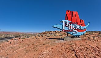 The secluded town of Page, Arizona. Editorial credit: Cavan-Images / Shutterstock.com.