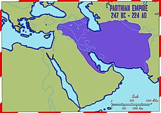 map of the parthian empire