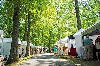 Berea Crafts festival in Berea, Kentucky. Editorial credit: Stephen Nwaloziri / Shutterstock.com