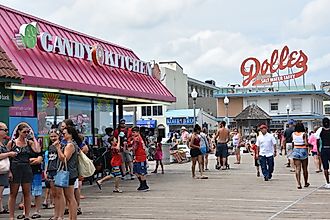 Boardwalk at Rehoboth Beach in Delaware. Editorial credit: Ritu Manoj Jethani / Shutterstock.com