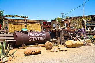 View of the historic town of Chloride, Arizona. Editorial credit: Little Vignettes Photo / Shutterstock.com.